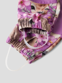 NAME IT Softshell Dragt Alfa08 Iris Orchid Floral Forest